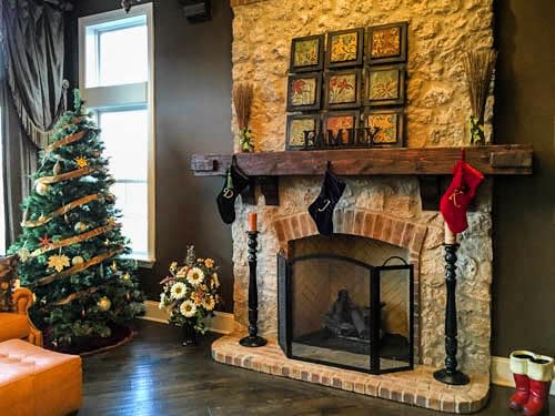 Rustic Fireplace Tile Ideas Djkcustomhomes