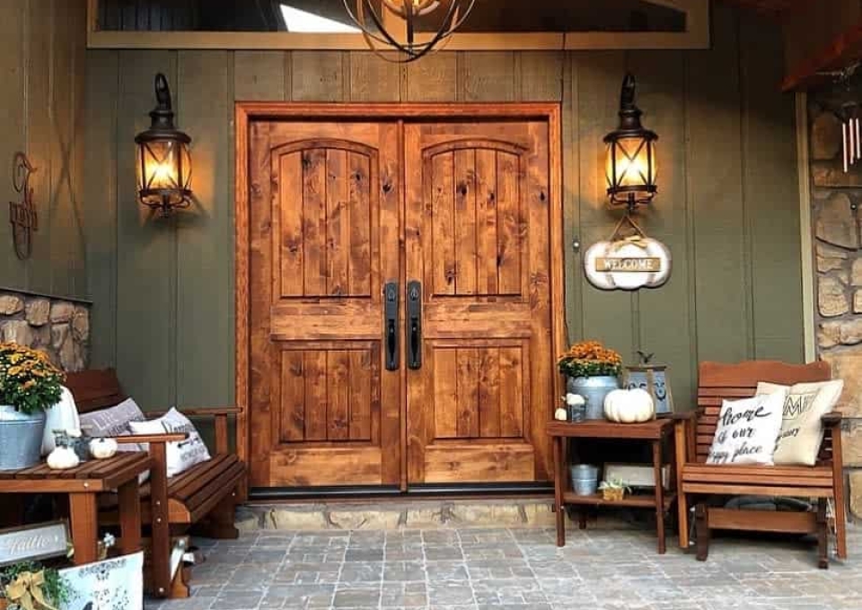 Rustic Front Patio Ideas Krosswood Doors