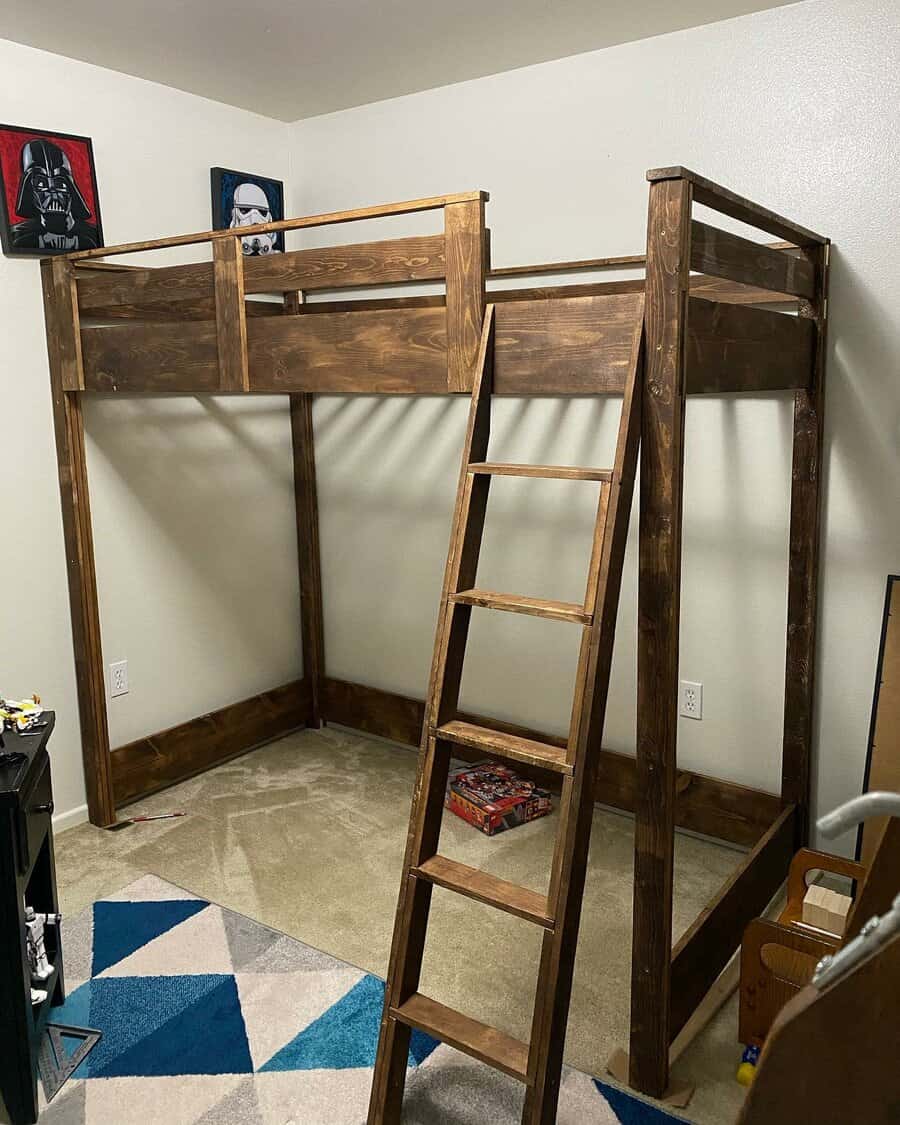 Rustic Loft Bed Ideas Allwallstyle