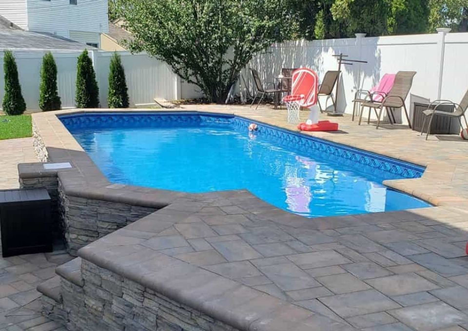 Semi In Ground Above Ground Pool Ideas Aquaredi Pools