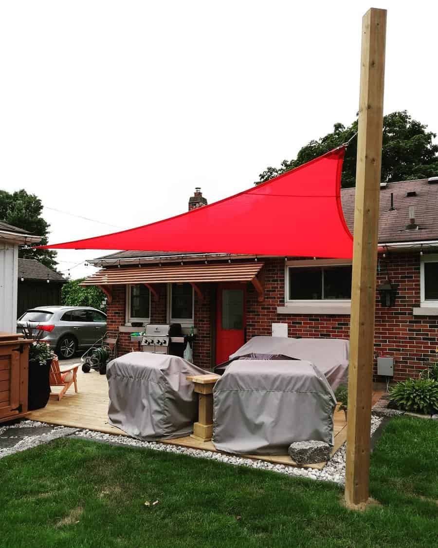 Shade Sail Inexpensive Patio Shade Ideas One More Clarke