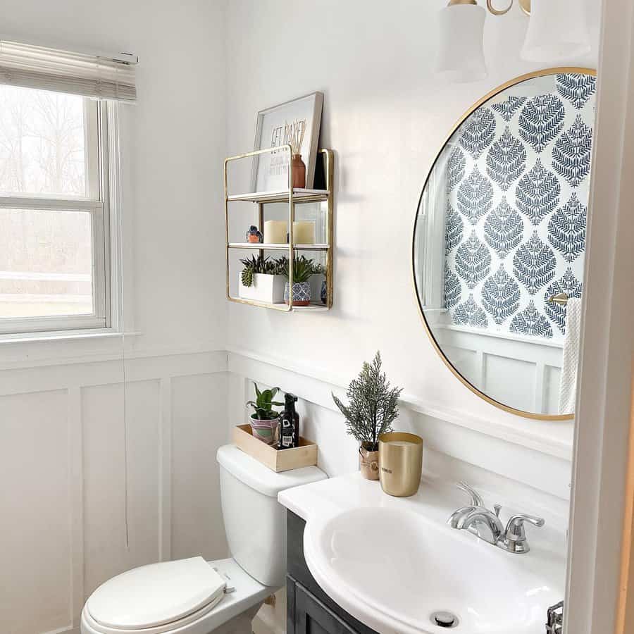 Shelf Half Bathroom Ideas Makeitwithkate