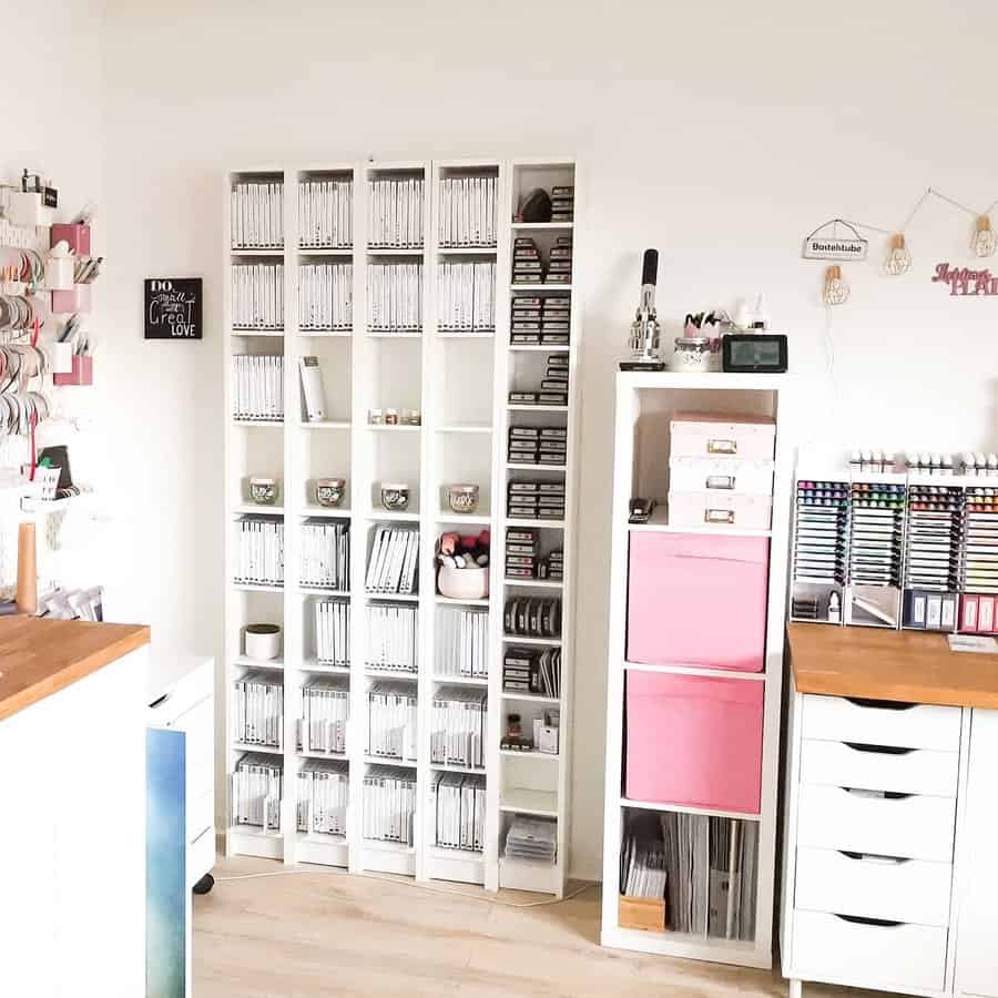 Shelving Unit Craft Storage Ideas Stempelnmitliebe