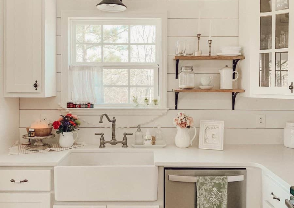 Shiplap Wall Farmhouse Kitchen Ideas Juliekelley