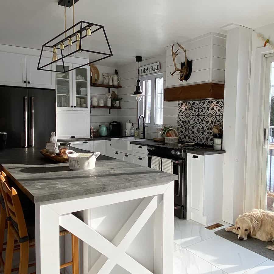 Shiplap Wall Farmhouse Kitchen Ideas Miss Izzfarmhouse