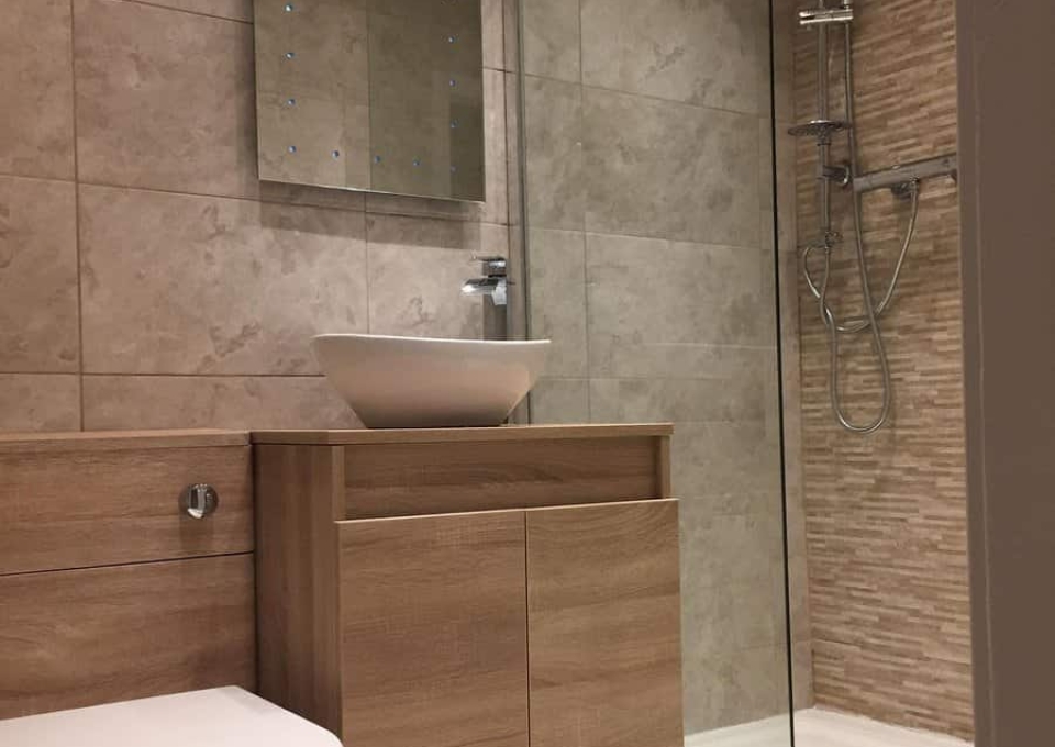 Shower Beige Bathroom Ideas A Vision At Crossfield