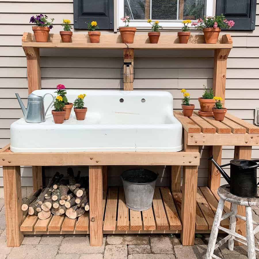 Sink Outdoor Kitchen Ideas Whiterosefarmhouse