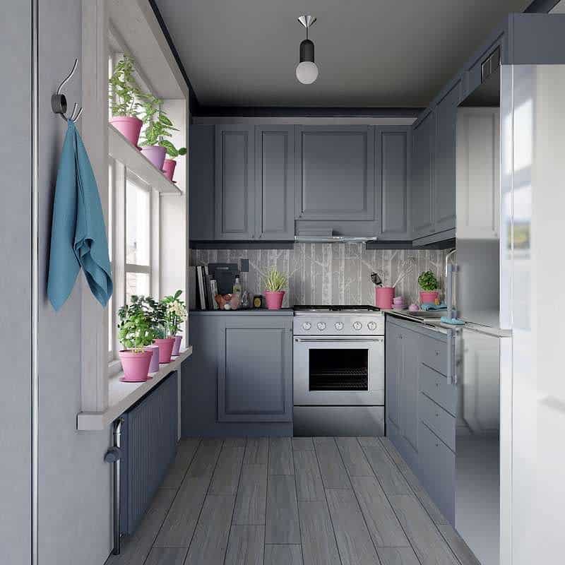 Small Gray Kitchen Ideas Theorchiddesign