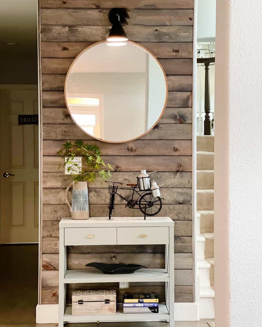 Stained Shiplap Wall Ideas Mydiyhappyhour