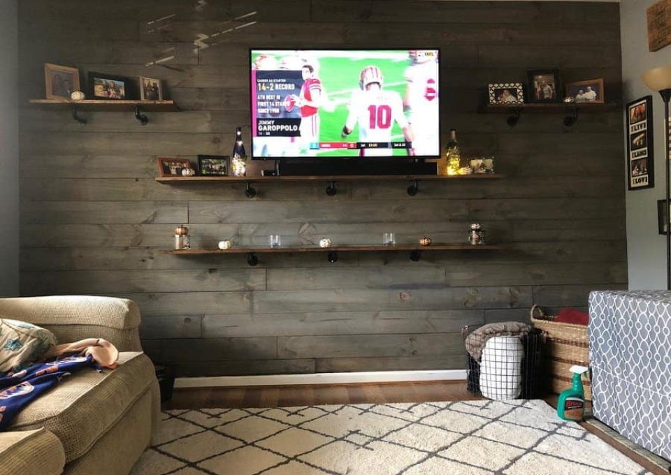 Stained Shiplap Wall Ideas Tmhoriginal