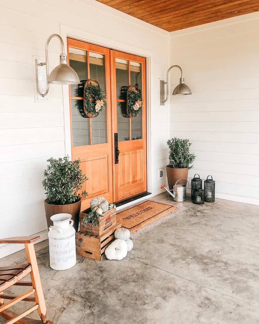 Stained Wood Front Door Color Ideas The Tucker Farm