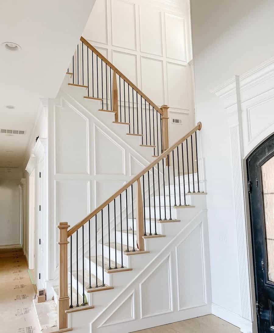 Stairs Wall Trim Ideas Ourarkansashouse