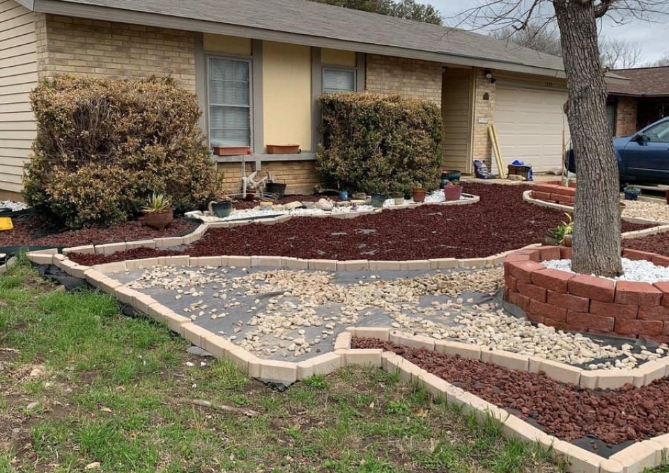 Stone Garden Edging Ideas Jh Woodworksatx