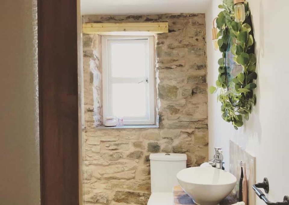 Stone Rustic Bathroom Ahomeofstone