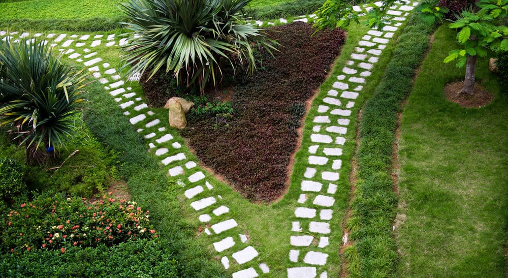 Stone Walkway Garden Path Ideas