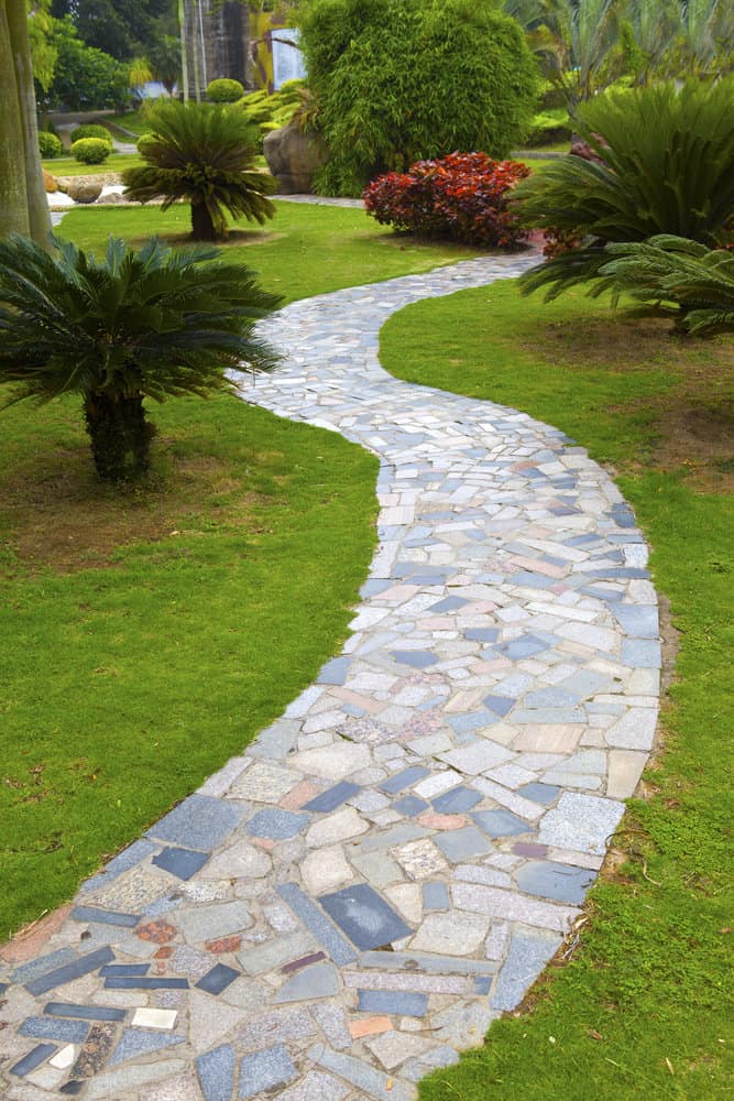 Stone Walkway Garden Path Ideas