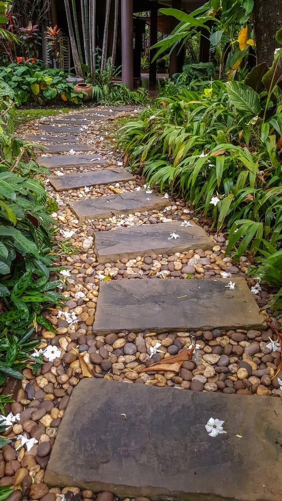 Stone Walkway Garden Path Ideas