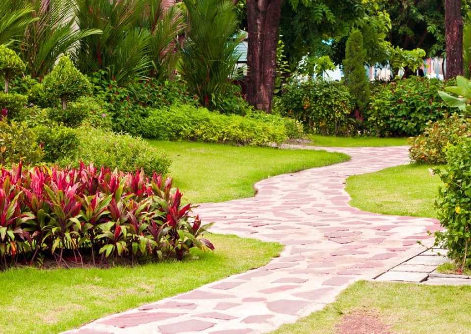 Stone Walkway Garden Path Ideas