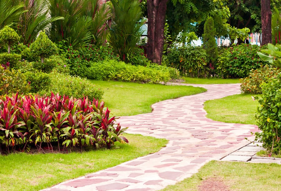 Stone Walkway Garden Path Ideas