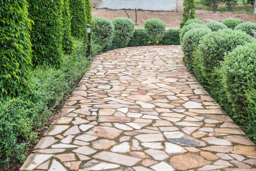 Stone Walkway Garden Path Ideas