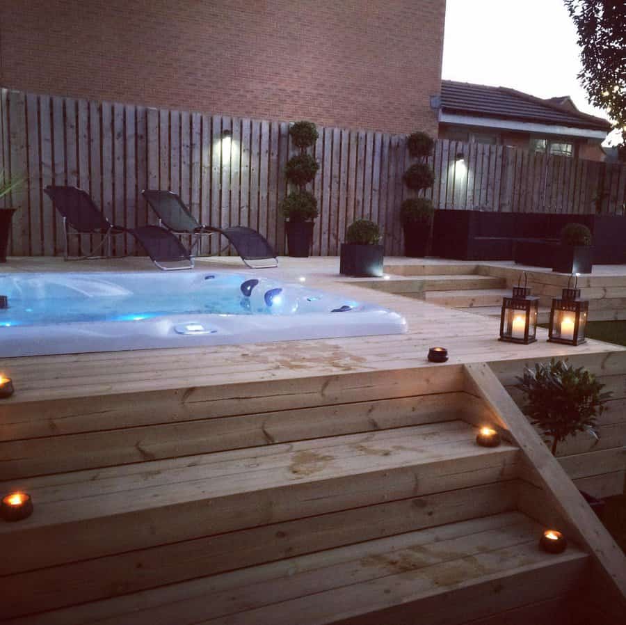 Sunken Hot Tub Deck Ideas Scottishbordershome