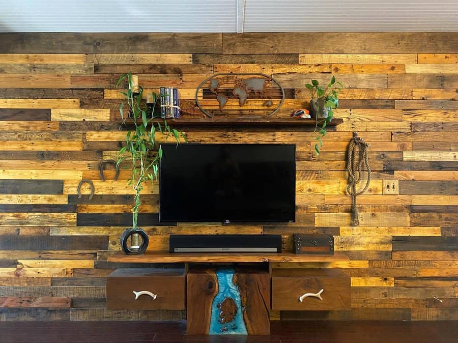 Tv Wall Pallet Wall Ideas Bay Woodworks