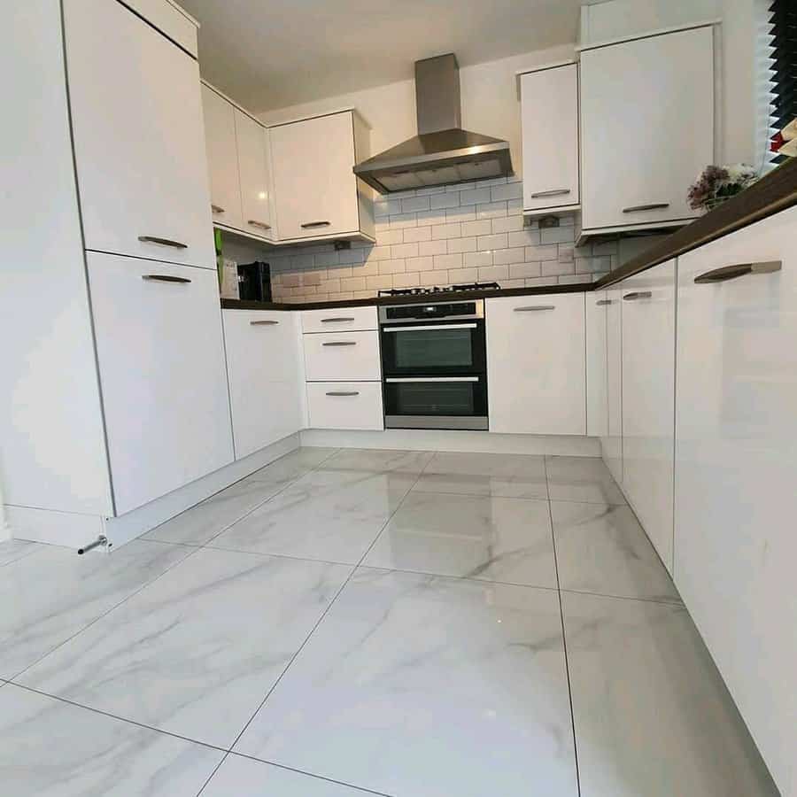 Tiles White Kitchen Ideas Glasgow Trades