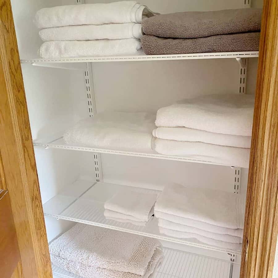 Towel Bathroom Closet Ideas Piecesintoplace Organizing