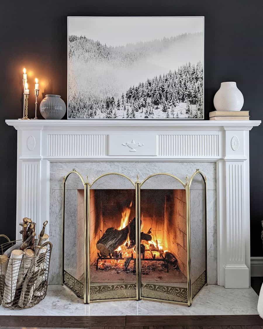 Traditional Fireplace Mantel Ideas Thetuftedhome