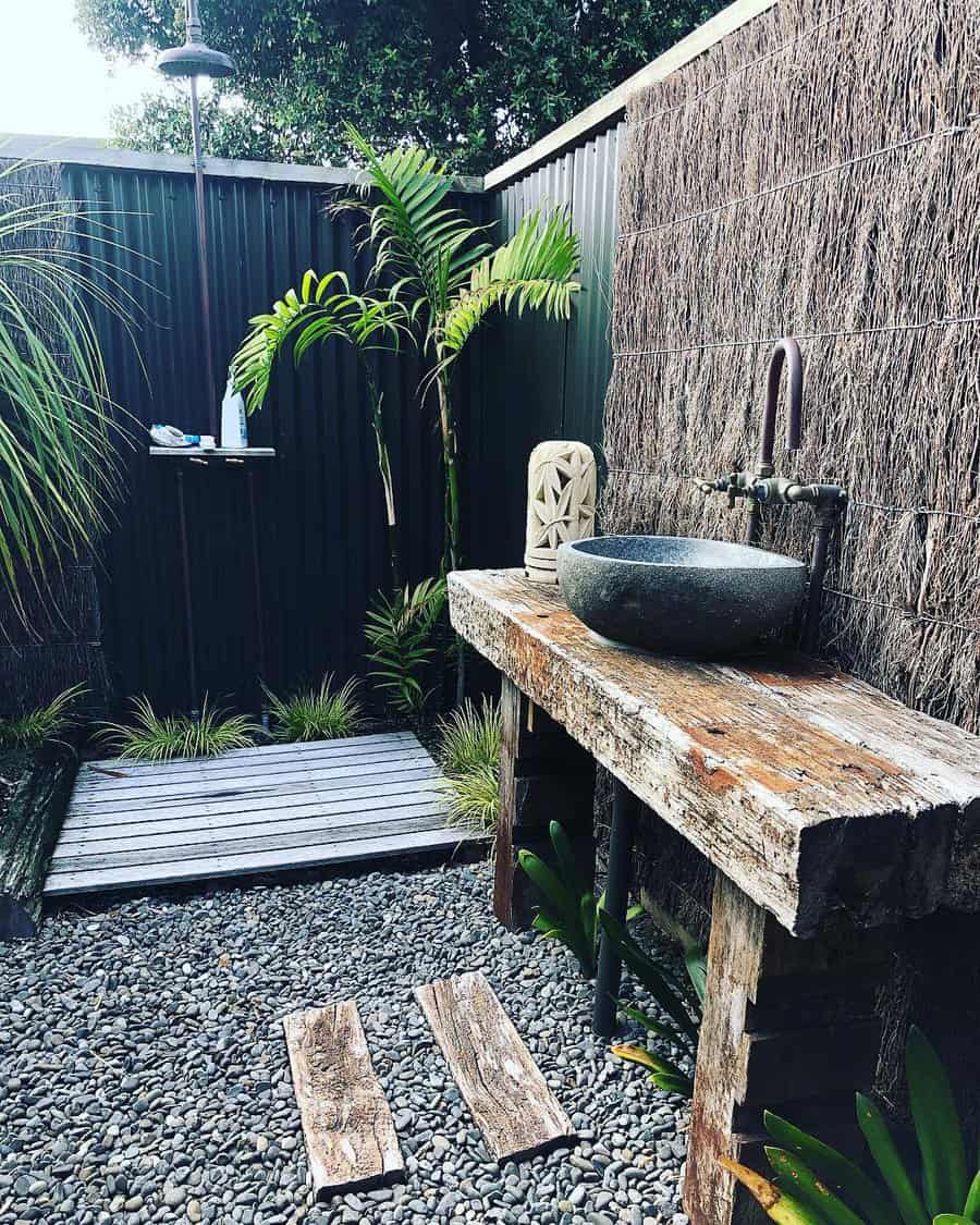 Tropical Outdoor Bathroom Ideas Industrylandscapes