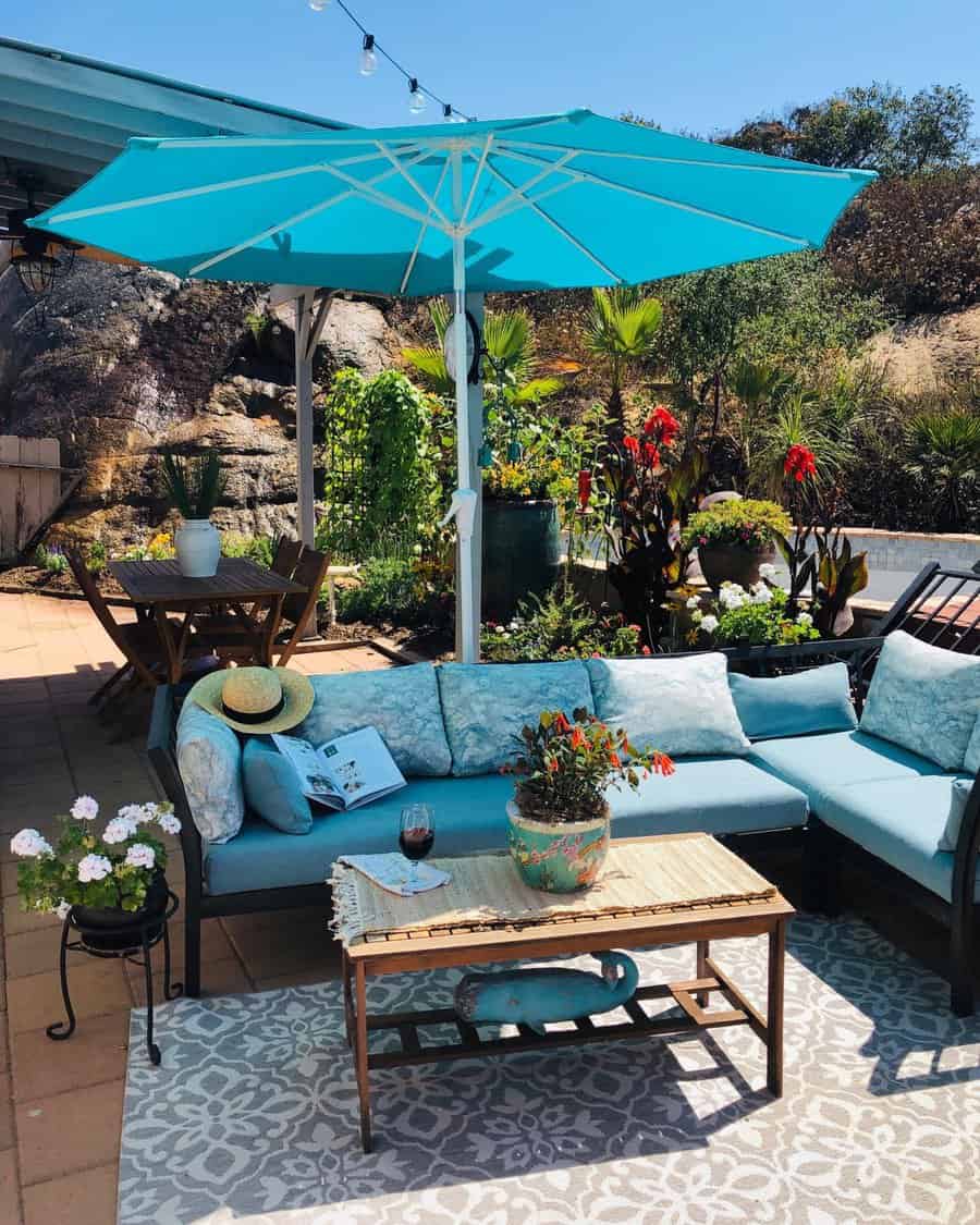 Umbrella Inexpensive Patio Shade Ideas Vlwentzel