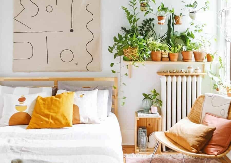 Urban Jungle Boho Bedroom Ideas Leaves And Bones