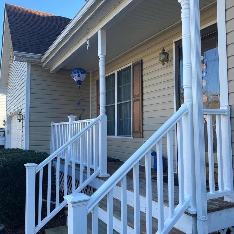 Vinyl Front Porch Railing Ideas Thehandymam