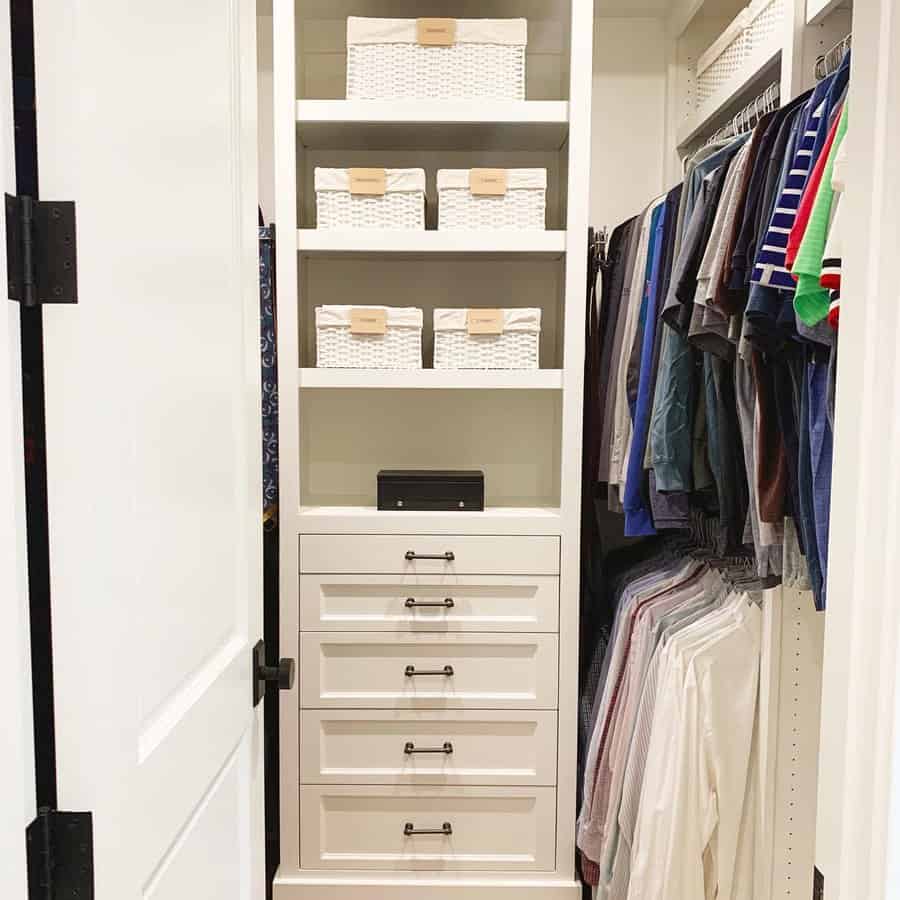 Walk In Small Closet Organization Ideas Clutterawayla