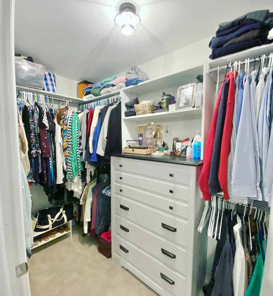 Walk In Small Closet Organization Ideas Live Love Lakehouse