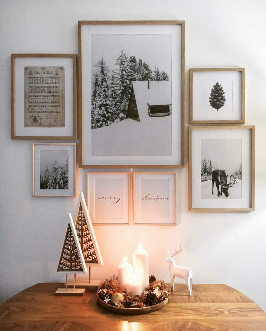 Wall Christmas Decorating Ideas Love Lives Here