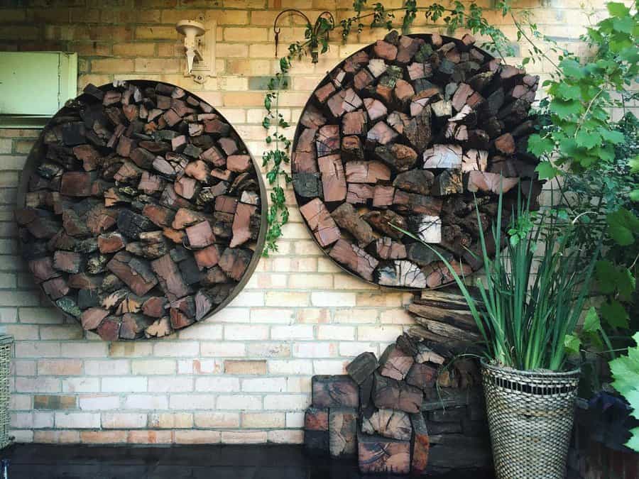 Wall Firewood Storage Ideas Aldonakmiec