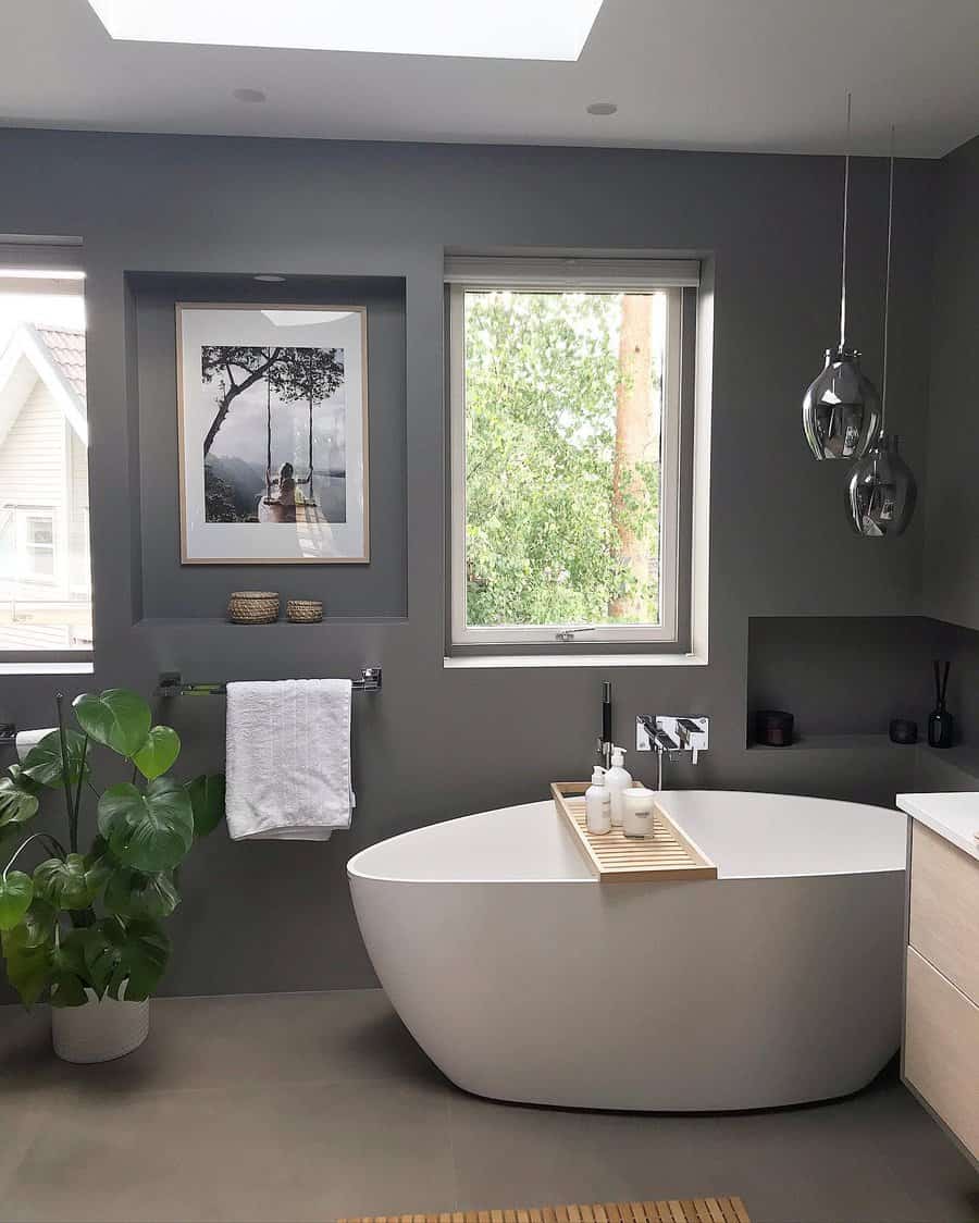 Wall Gray Bathroom Ideas Inspospira