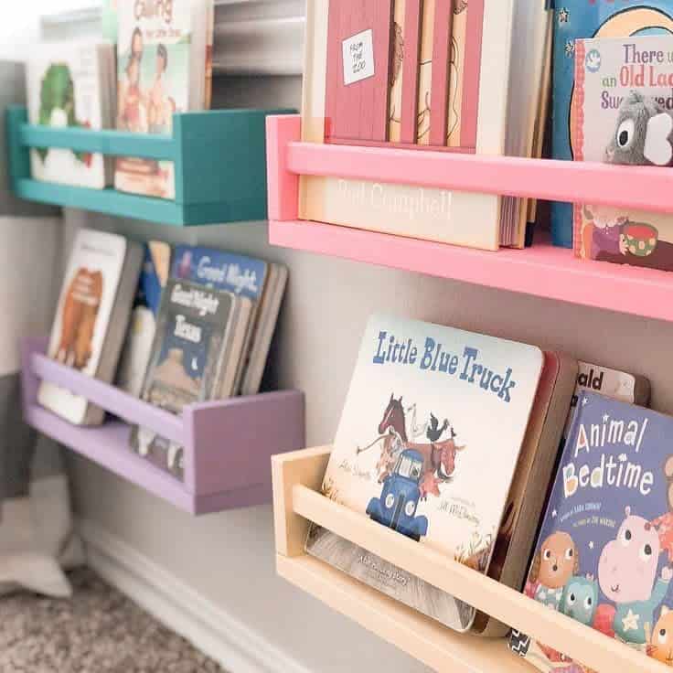 Wall Mounted Book Storage Ideas Loriesolutions