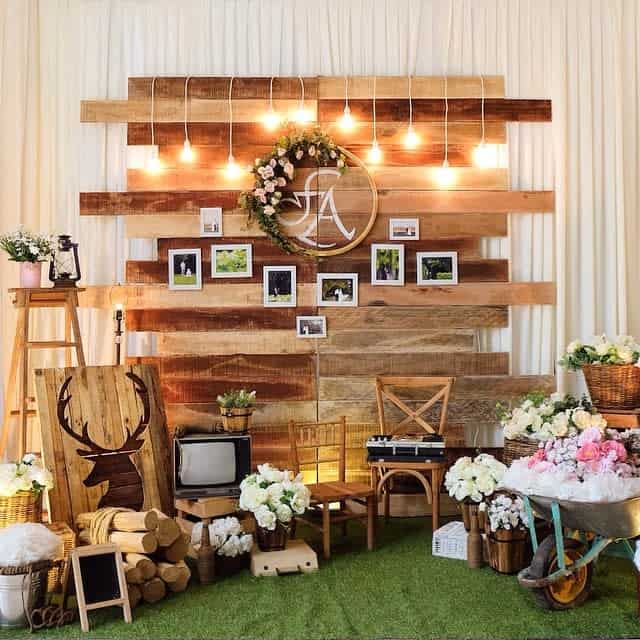 Wedding Pallet Wall Ideas Tntproductionpku