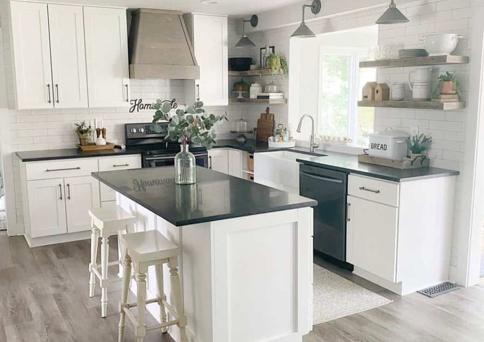 White Farmhouse Kitchen Ideas Cozyclutter