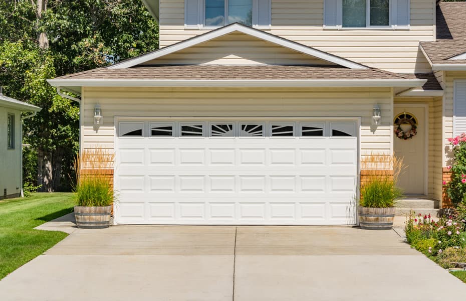 White Garage Door Ideas