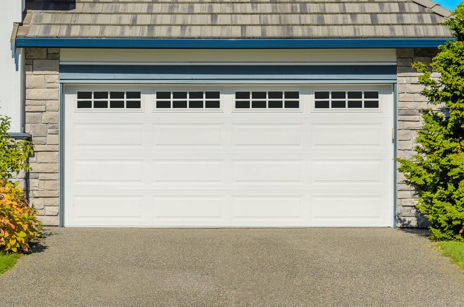 White Garage Door Ideas