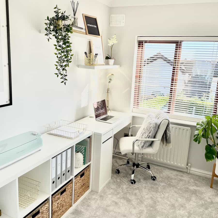 White Modern Home Office Ideas Homereform Im