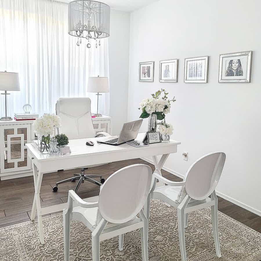 White Modern Home Office Ideas Ingridbohannon