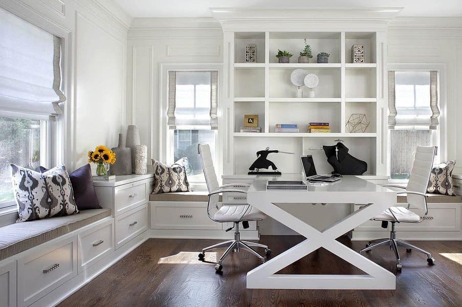 White Modern Home Office Ideas Jenniferpaccainteriors