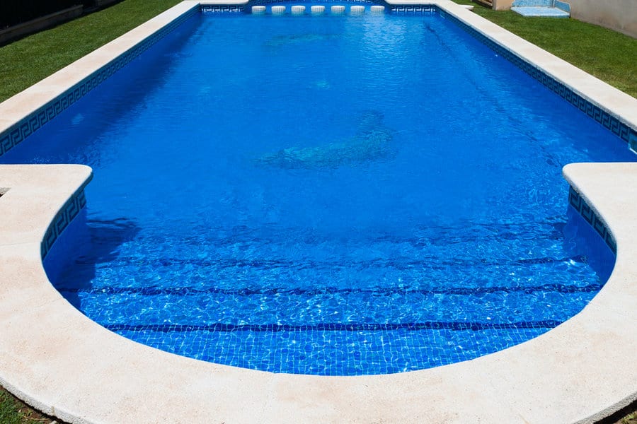 White Pool Coping Ideas