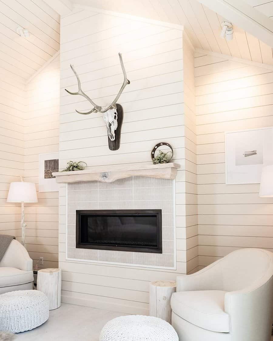 White Shiplap Wall Ideas Sawteethcarpentry