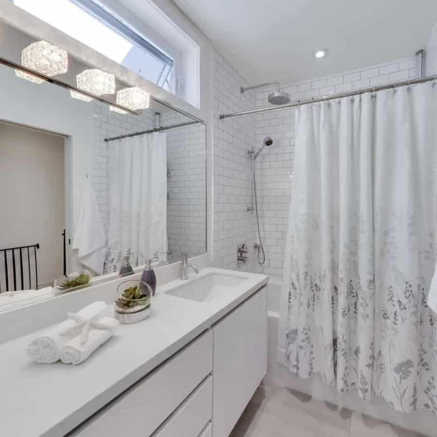 White Shower Curtain Ideas Torontodesigners