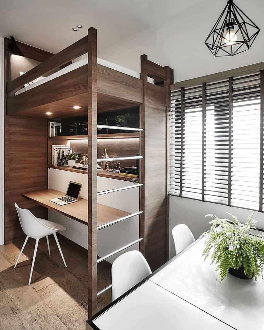 With Desk Loft Bed Ideas Iconinteriordesign